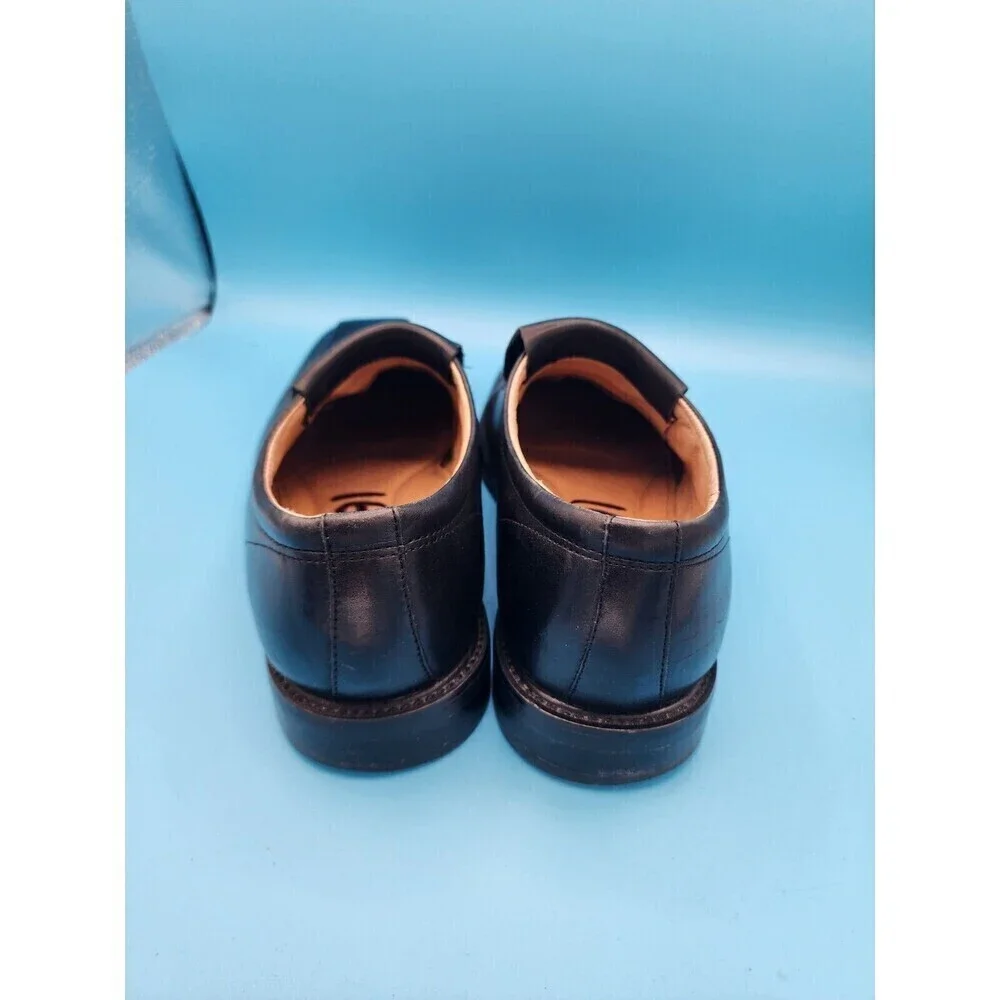Mens Florsheim Imperial Slip On Dress Shoes Black Leather Size 10M